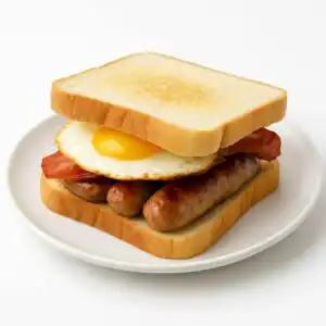 Sausage, Egg & Bacon Sandwich